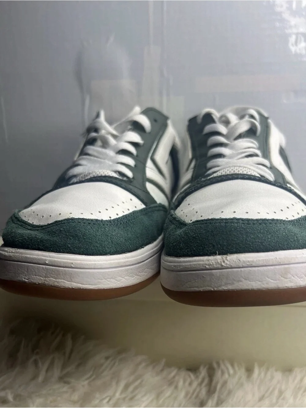 Vans Lowland CC Varsity Green White Skate Sneakers Mens Size 13